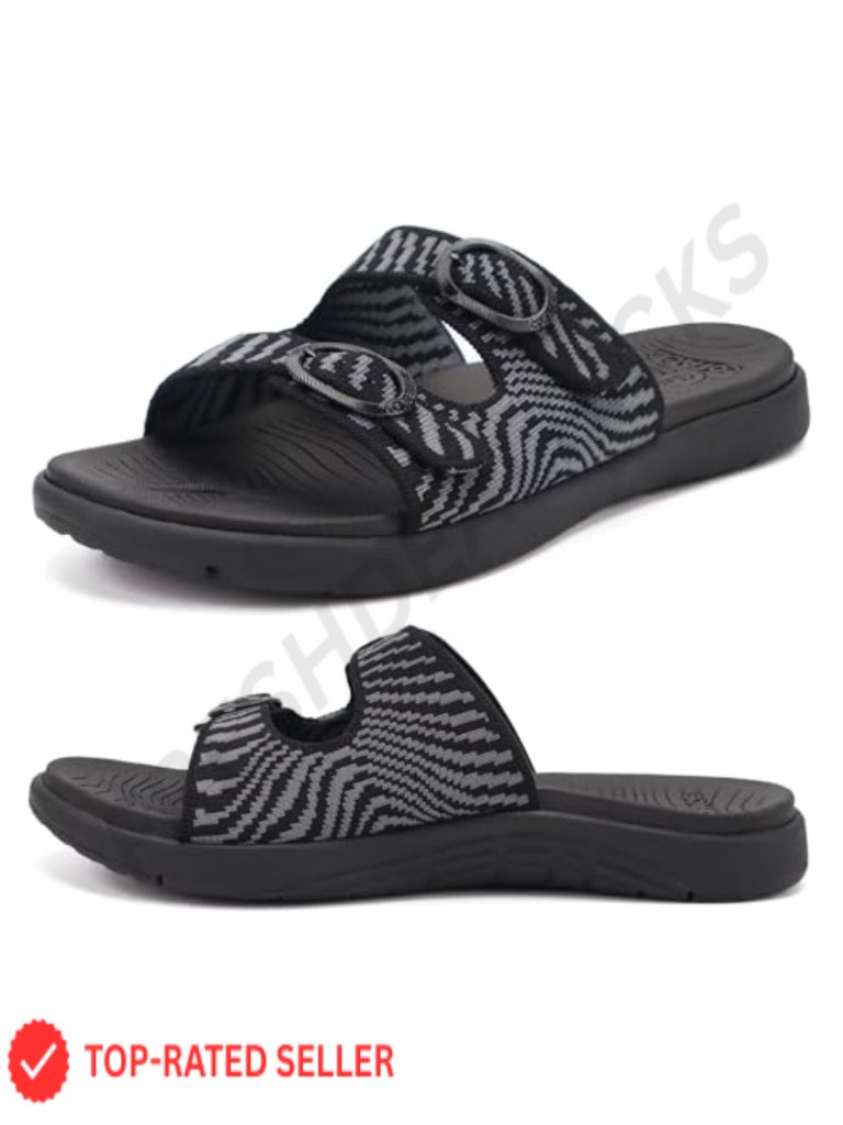 Orthotic Arch Support Slides Sandals For Women Comfortable Cushioned Slip On